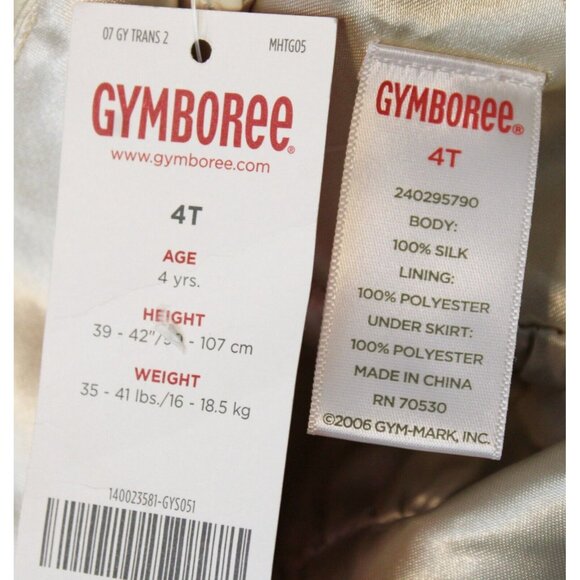 NEW 2007 Gymboree Beautiful Luxe Special Occasion Cream Ivory Silk Dress sz 4T - Picture 8 of 8